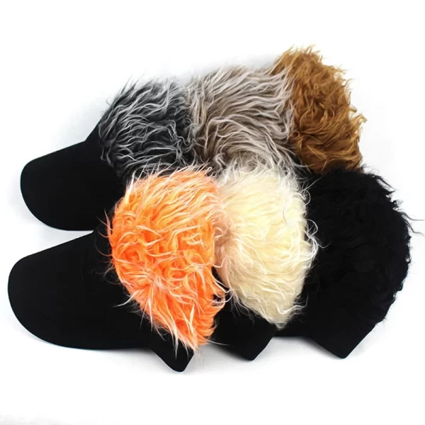 2022 Baseball Cap With Spiked Hairs Wig Baseball Hat With Spiked Wigs Men Women Casual Concise Sunshade Adjustable Sun Visor - Image 2