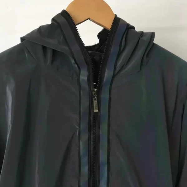 Reflective Trench Coat Men Brand Hip Hop Dance Fluorescent Mens Jackets and Coats Harajuku Windbreaker Cloak Jaqueta Masculino - Image 4