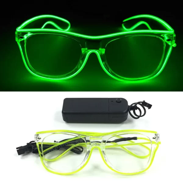 LED Neon Flashing Glasses,Glowing Glasses, Night Club,Rave, Birthday,Christmas Party Decorations, Fluorescent Glasses, Hot Sales - Image 5