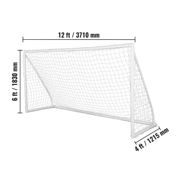 12x6 ft Portable Soccer Goal for Adults/Kids - Image 5