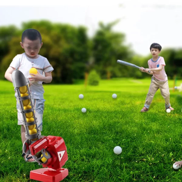 Children’s Toys Ball Machine Baseball Launcher Pitching Basketball Self-motion Tool Red Plaything Automatic - Image 5