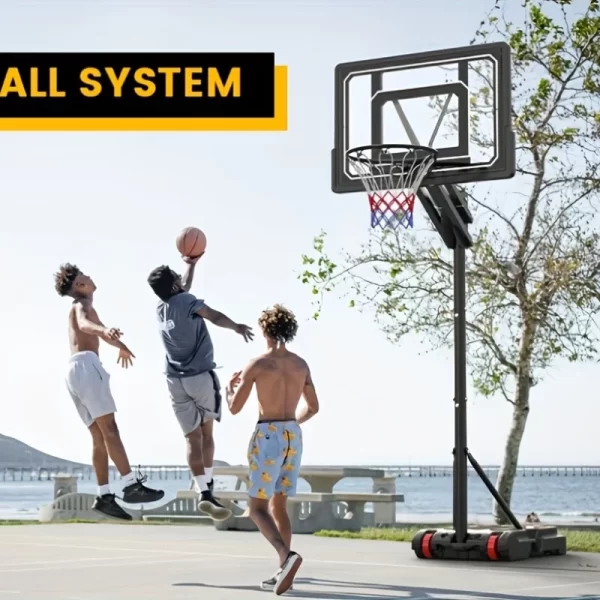 Outdoor Adjustable Backboard, Portable Hoop Court System - Image 2