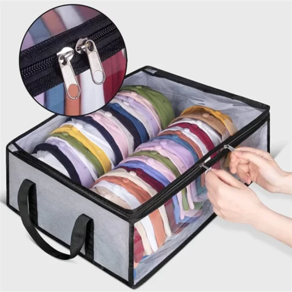 9PCS Baseball Hat Organizer with HandleLarge Capacity Hat Organizer Holds Up To 40 Hats Closet Organizer - Image 2