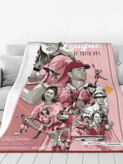A League Of Their Own Baseball Movie Flannel Blanket Creative Throw Blanket for Home 200x150cm Bedspread