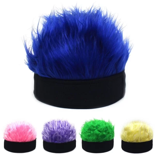 2022 Baseball Cap With Spiked Hairs Wig Baseball Hat With Spiked Wigs Men Women Casual Concise Sunshade Adjustable Sun Visor - Image 5