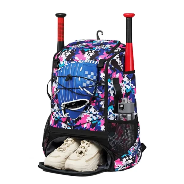 Baseball Equipment Carry Bag Baseball Backpack with Durable Zipper Design Oxford Cloth Material Shoe Compartment for Sports - Image 6