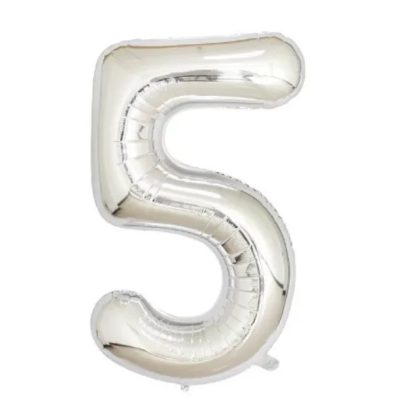 Disney 40 inch silver numeral slim body American version aluminum film balloon birthday party decoration - Image 10