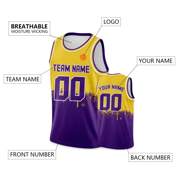 Kids Custom Basketball Jersey - Image 2