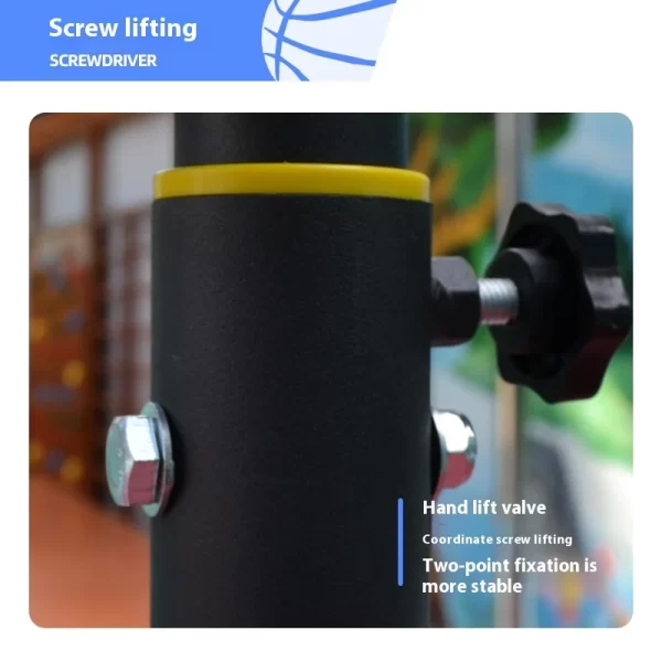 Outdoor Mobile Adjustable Basketball Frame - Image 3