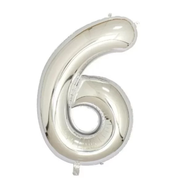Disney 40 inch silver numeral slim body American version aluminum film balloon birthday party decoration - Image 11