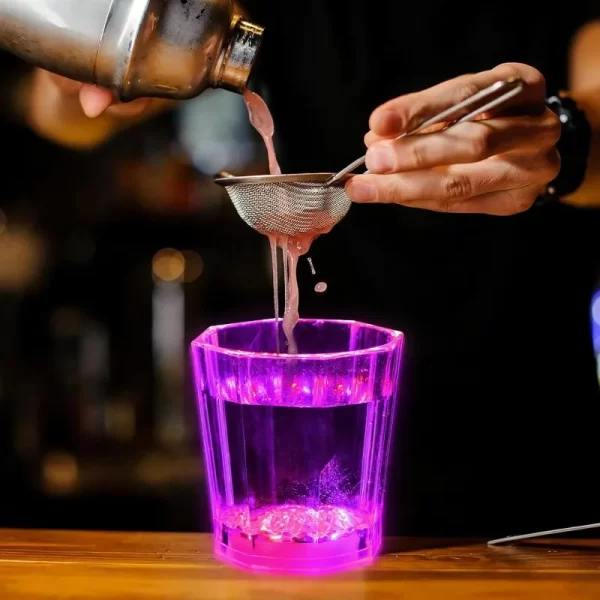5/10/24 pcs-2oz led  Light Up Shot Glasses Flash Drinking Shot Cups Glow in The Dark - Image 6