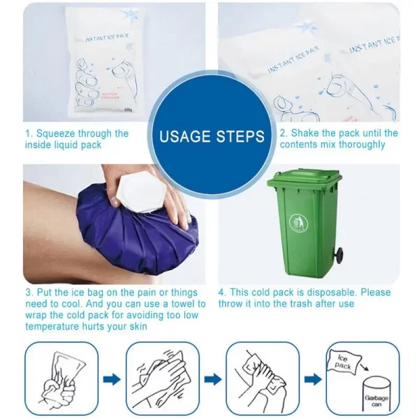 Outdoors Instant Cold Ice Pack For Cooling Therapy Emergency Food Storage Pain Relief Safety Survival Outdoor Tool HOT - Image 4