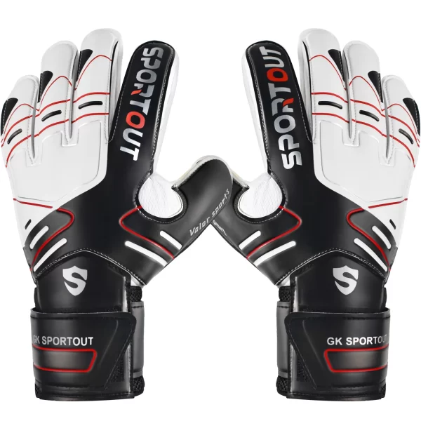 Sportout Youth&Adult Goalie Goalkeeper Gloves,Strong Grip for The Toughest Saves, with Fingerave& 4+3MM Latex - Image 10