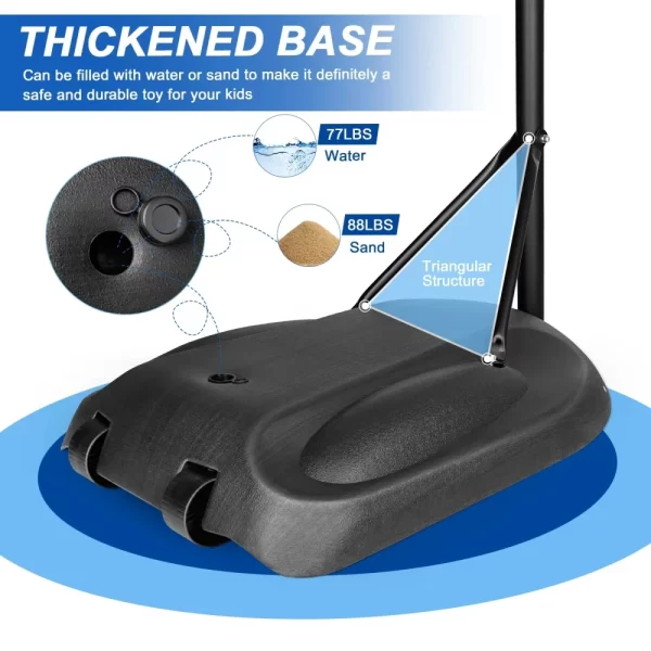 Portable Basketball Hoop System for Youth Adults Indoor Outdoor - Image 2