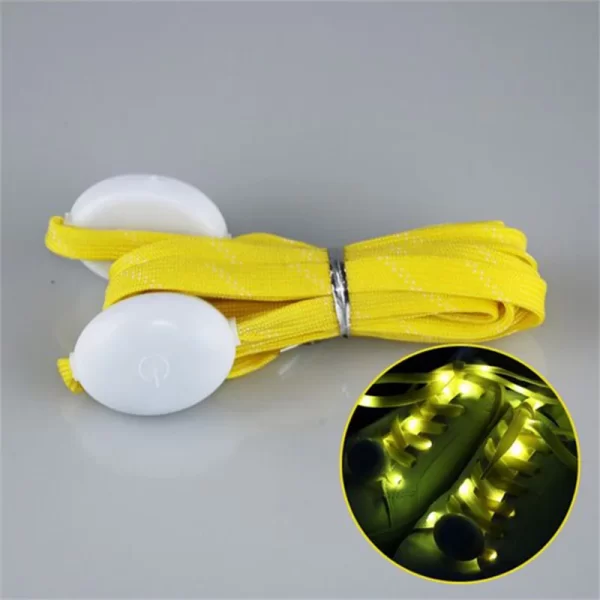 2Pcs LED Sport Luminous Shoelaces Glow Shoe Strings Round Flash Light Shoelaces Batteries No Tie Lazy Shoe Laces Party Decor - Image 6