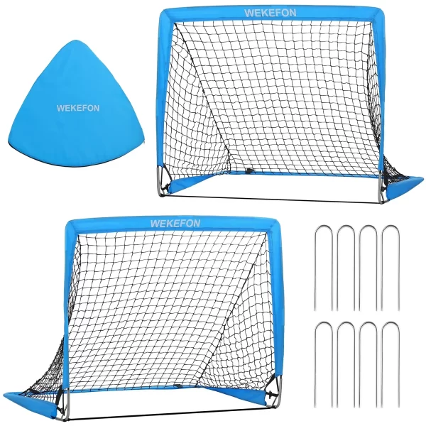 Soccer Goal Kids Soccer Net for Backyard Set of 2 - Image 2