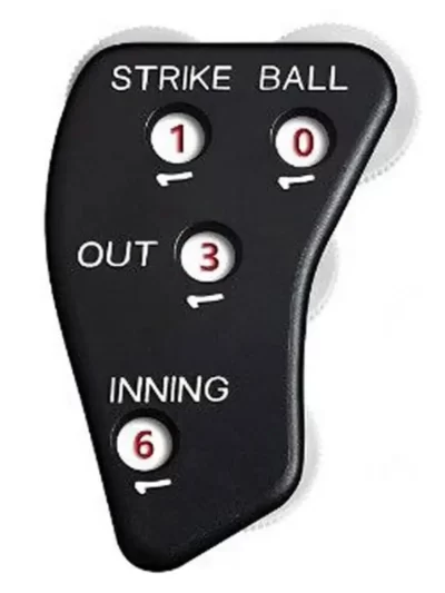 4 Wheel Referee Counter with Lanyard Referee Indicator Baseball Clicker Umpire Clicker Umpire Gear Gym Sports Umpire Indicator