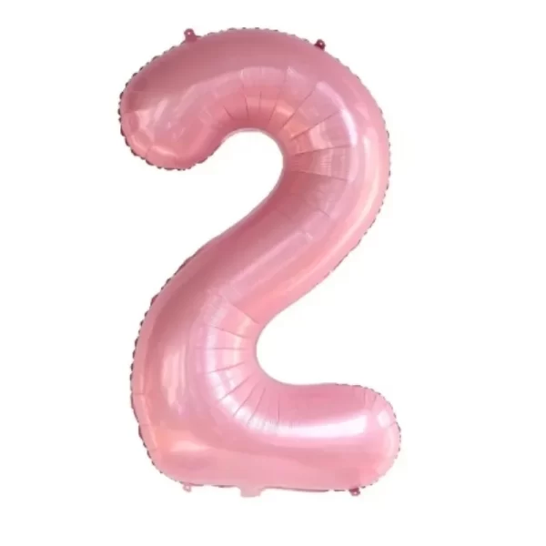 Disney 40 inch pearl pink pearl blue numeral slim body American version aluminum film balloon birthday party decoration - Image 24