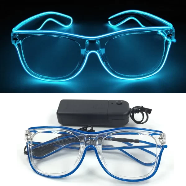 LED Neon Flashing Glasses,Glowing Glasses, Night Club,Rave, Birthday,Christmas Party Decorations, Fluorescent Glasses, Hot Sales - Image 4