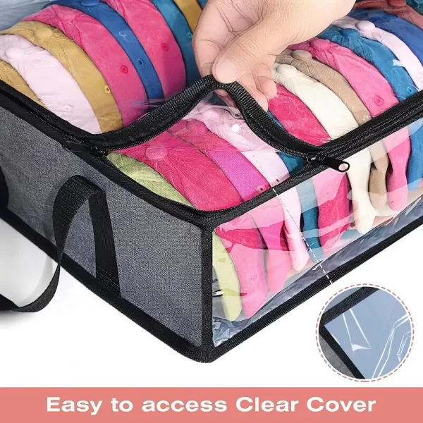 Hat Storage Bag Baseball Cap Storage Solutions Capacity Hat Organizer Bags with Sturdy Handles for Home Travel Holds Up to 40 - Image 3