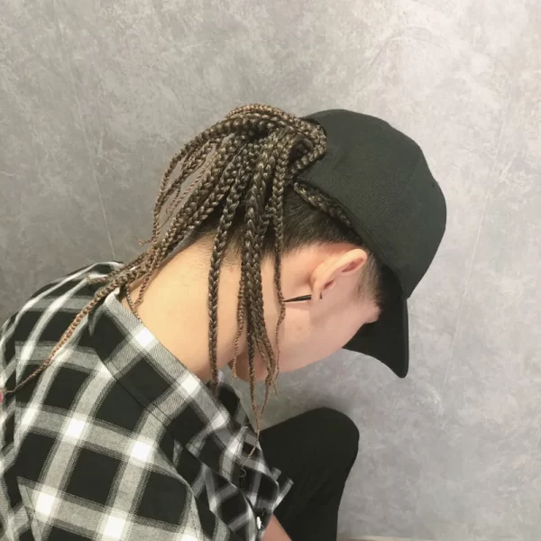 Summer Unisex Lady Men Baseball Cap Hat With Dreadlocks Wig Hip-Hop Punk Dirty Hair Braid Visors Hats - Image 2