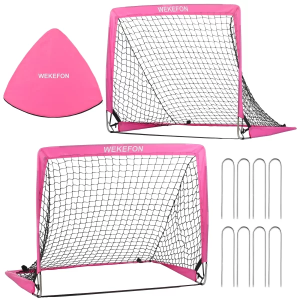 Soccer Goal Kids Soccer Net for Backyard Set of 2 - Image 9