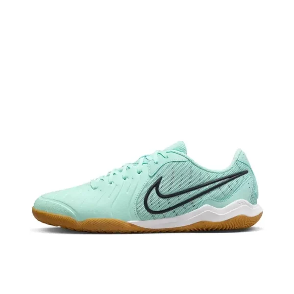 Nike Tiempo Legend 10 Academy IC Artificial Grass Wear Resistant Shock Absorption Comfortable Anti-slip Football Shoes White Red - Image 7