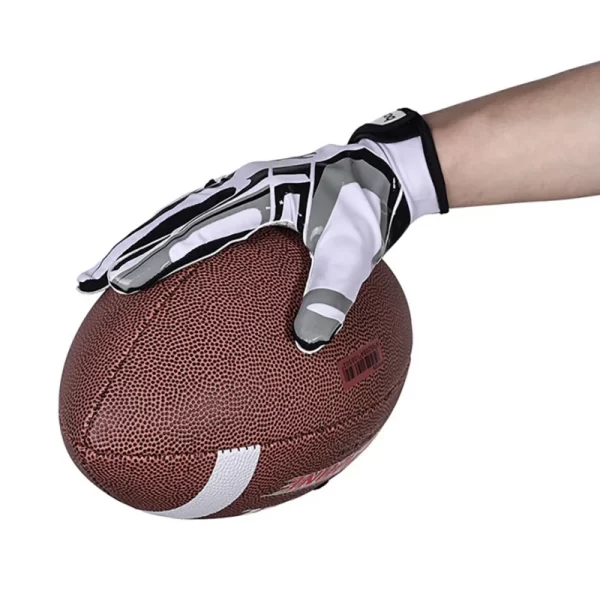 Form Fitting Spandex Football Gloves - Image 5