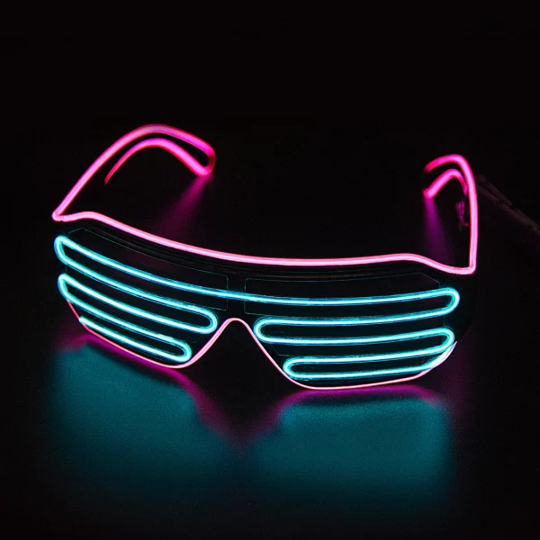 Glowing Glasses LED Gafas Luminous Bril Neon Christmas Glow Sunglasses Flashing Light Glass for Party Supplies Prop Costumes New - Image 8
