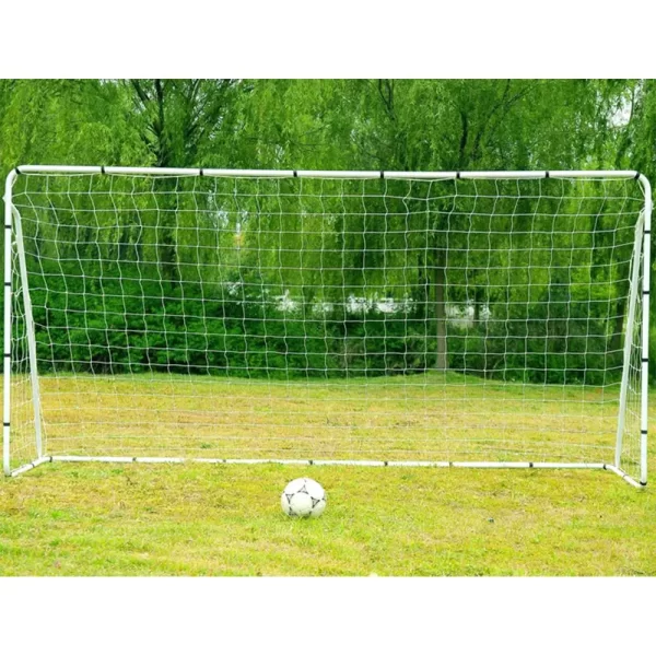 White Steel Tube Soccer Goal Training Set