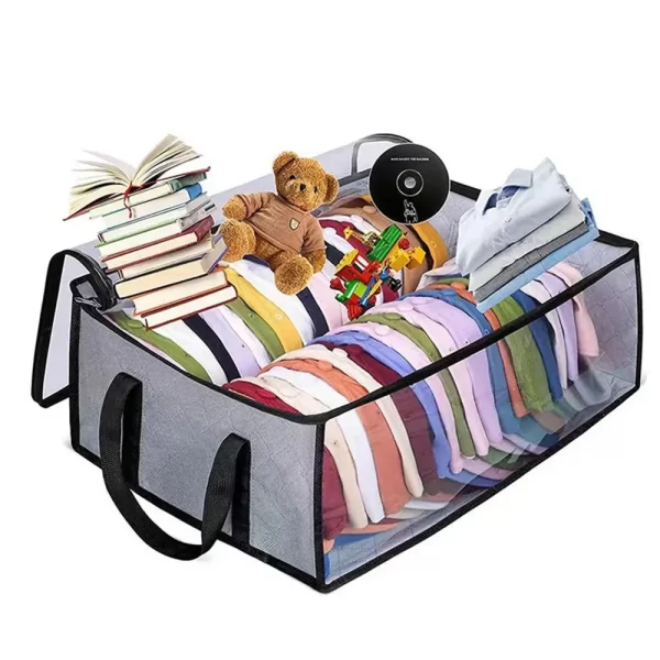Large Capacity Baseball Cap Storage Box Space Saver Collapsible Cap Storage Bag Reusable Visible Window Closet Organizer Case - Image 4