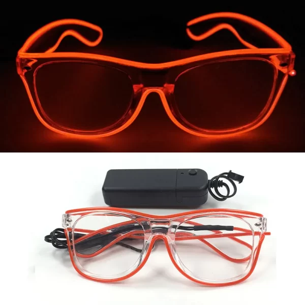 LED Neon Flashing Glasses,Glowing Glasses, Night Club,Rave, Birthday,Christmas Party Decorations, Fluorescent Glasses, Hot Sales - Image 9