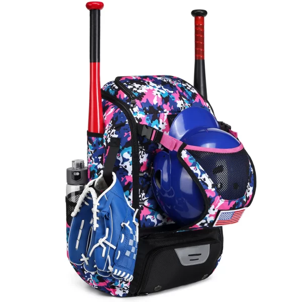 American Baseball Backpack Kits Softball Backpack Large Capacity Portable Multifunctional Sports Bag Travel Backpack - Image 5