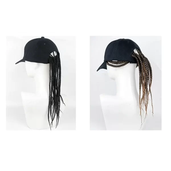 Summer Unisex Lady Men Baseball Cap Hat With Dreadlocks Wig Hip-Hop Punk Dirty Hair Braid Visors Hats - Image 4