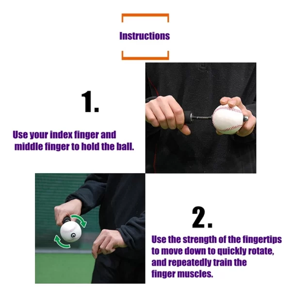 Baseball Softball Pitching Finger Training Device Serving Finger Paddling Training Device Strengthening Muscle Strength - Image 3