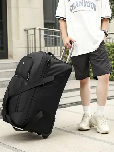 Super Large Capacity Trolley Bag Wheeled Storage Bag Carry-on Luggage Travel Suitcase Bag Oxford Waterproof Rolling Luggage