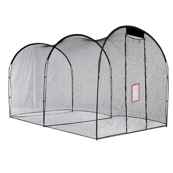 Baseball Softball Hitting Cage and Frame Backyard Training Equipment Freestanding Portable Batting Cage Pitching Practice Net - Image 3