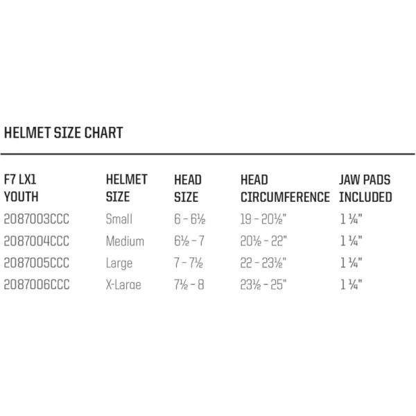 Schutt F7 LX1 Youth Football Helmet - Image 6
