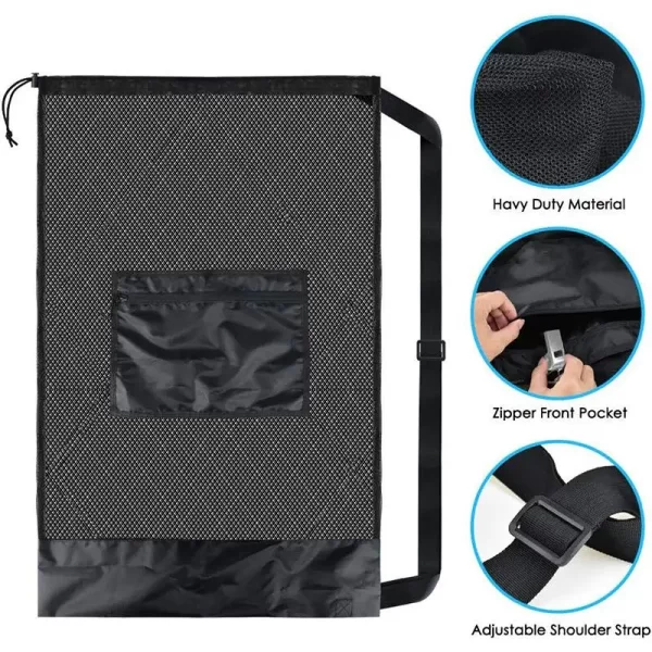 Ball Bag Large Drawstring Baseball Adjustable Strap - Image 2