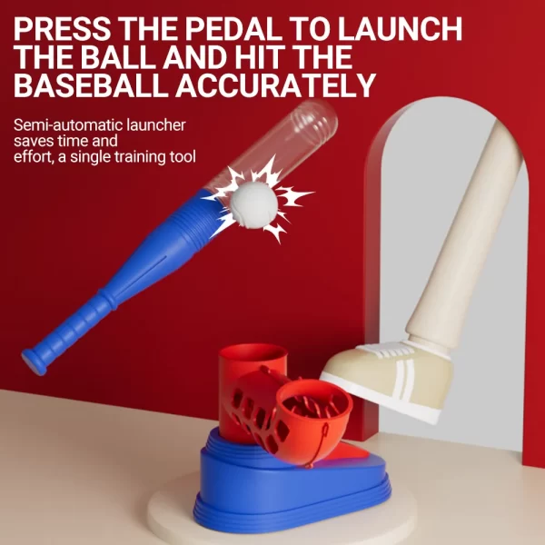 PINJIAN Baseball Bat Kids Set Toy Children Foam Plaything Cricket Sports Toddler Outdoor T Toys Game Kit Practice Beach Safe Tee - Image 5