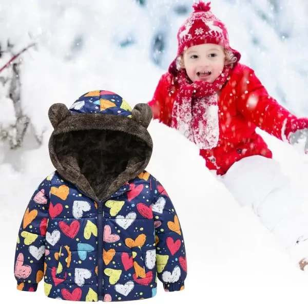 Baseball Jacket Kids Boys Winter Coat Autumn And Winter Hooded Cotton Coat Jacket Zip Up Kids Warm Outerwear Coat supplies