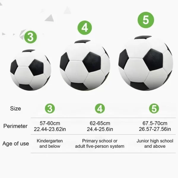 Professional Leather Black and White Soccer Ball - Image 7