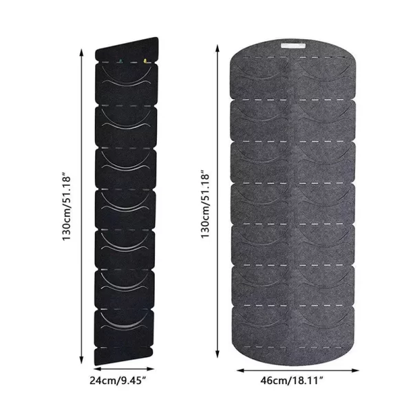 Felt Hat Storage Hanging Bag Space Saving Wall Door Back Display Rack Baseball Cap Felt Storage Holders For Bedroom Closet - Image 4