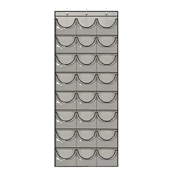 Baseball Hat Rack 24 Pockets Storage Bag Ballcap Display Holder  Wall Mount Hang Holder With Hooks Hat Organizer Over The Door - Image 8