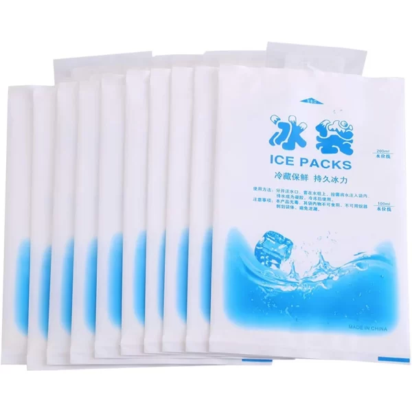 10pcs Gel Ice Packs Reusable Cold Compress Packs for Injuries, Pain Relief,Safe Eco-Friendly Hot and Cold Gel Packs