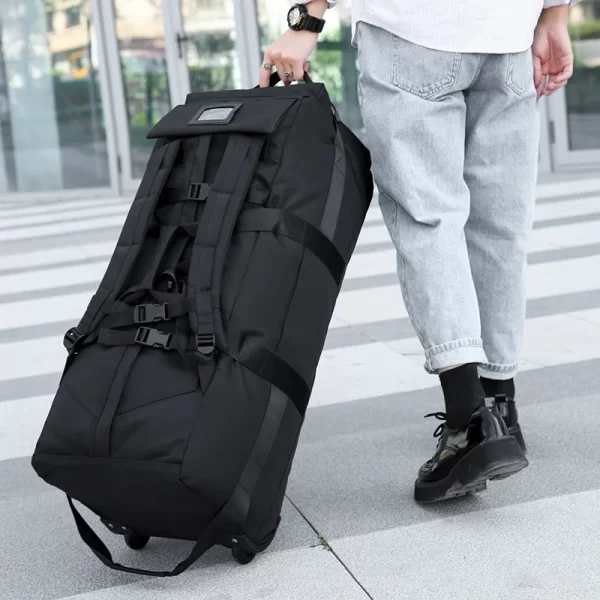 Foldable Traveling Wheeled Bags Unisex Universal Travel Bag with Wheel Large Capacity Luggage Storage Handbag Waterproof XM135 - Image 2