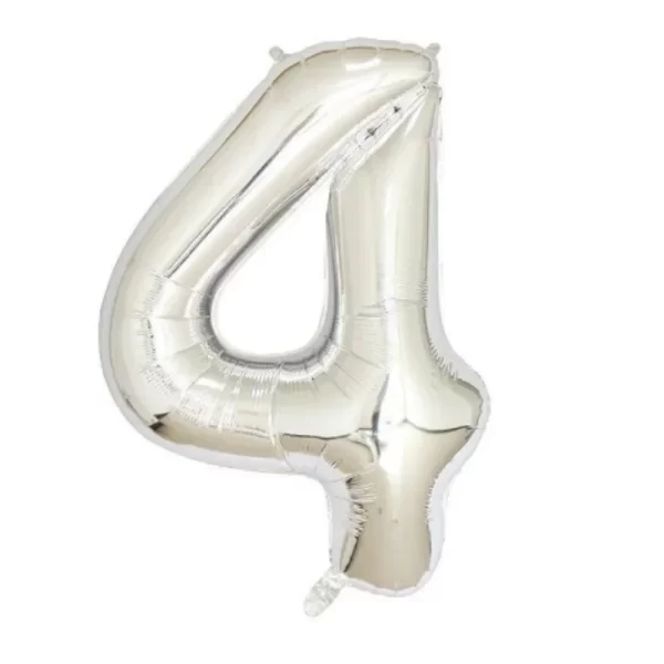 Disney 40 inch silver numeral slim body American version aluminum film balloon birthday party decoration - Image 6