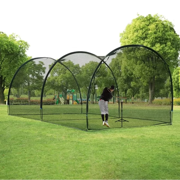 Baseball Softball Hitting Cage and Frame Backyard Training Equipment Freestanding Portable Batting Cage Pitching Practice Net - Image 4