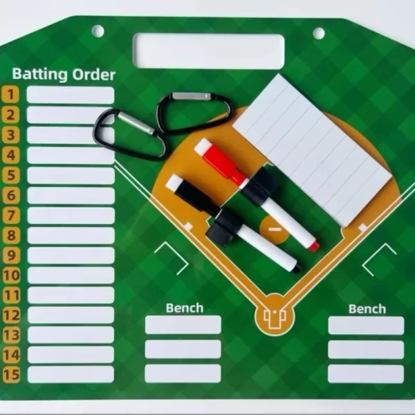 Portable Baseball Tactic Board PVC Wear-resistant Softball Training Match Coaching Board Reusable Baseball Strategy Clipboard - Image 3