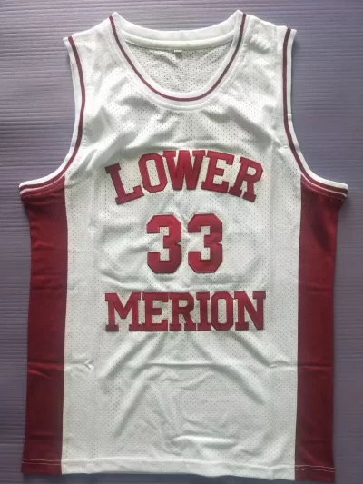 Lower Merion Men's Maroon High School Retro basketball Jersey